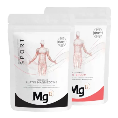 Płatki magnezowe do kąpieli SPORT 4kg + sól Epsom ODNOWA 4kg