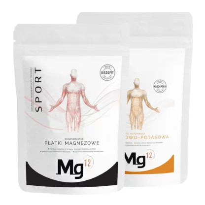 Płatki magnezowe do kąpieli SPORT 4kg + sól Magnez+Potas KŁODAWSKA 4kg