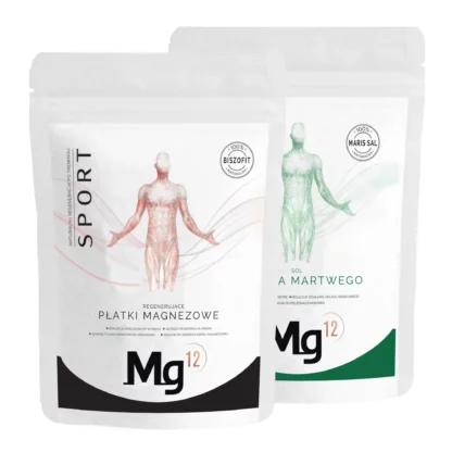 Płatki magnezowe do kąpieli SPORT 4kg + sól z Morza Martwego 4kg
