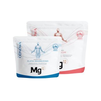 Chlorek magnezu Mg12 (100% biszofit) 1kg + Siarczan magnezu Mg12 (100% kizeryt) 4kg