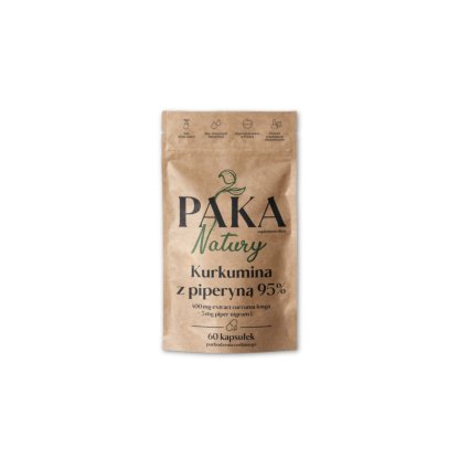 Kurkumina z piperyną 95% Paka Natury 60 kapsułek