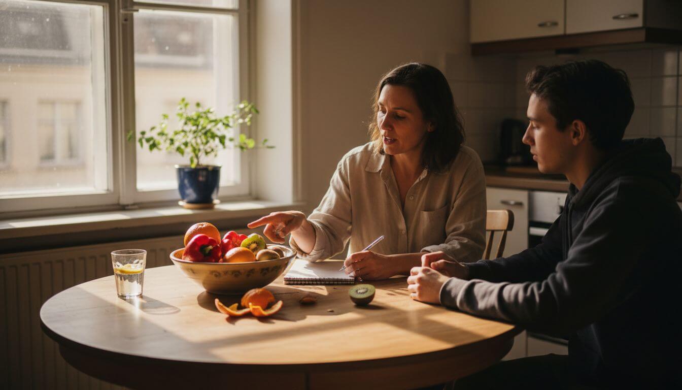 Dietician discussing vitamin C rich foods